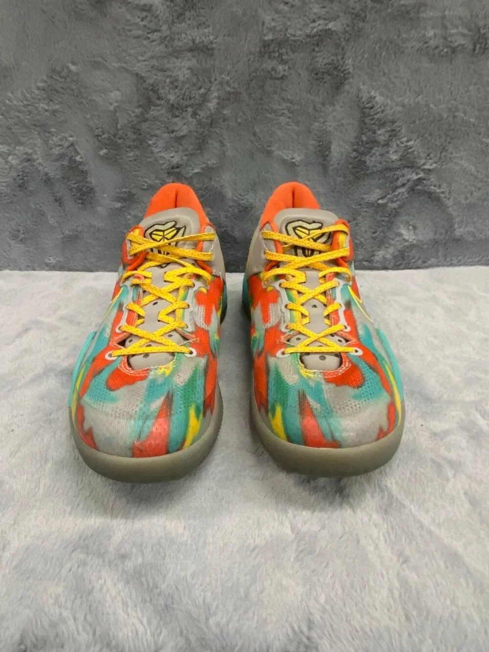Nike Kobe Bryant 8 Venice Beach Shoes Mens Size 8 Green Yellow Orange Sneakers